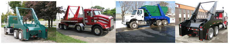 photo of new JT Fabrication Lugger truck bodies made in canada for scrap metal waste and recycling