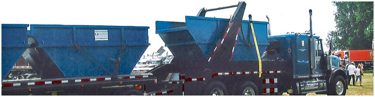 photo of new JT Fabrication Lugger bin made in canada for scrap metal waste and recycling