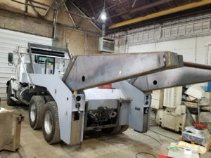 a JT Fabrication Lugger Truck body under construction