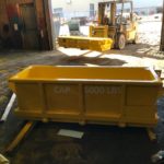 photograph of a made in Canada drop box hopper custom paint colour