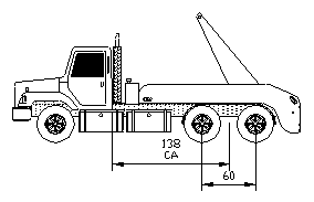 diagram of a lugger showing required wheel spacing